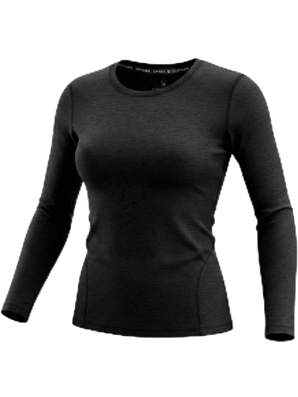 Spyder Women's Micro French Terry Long Sleeve Crew Neck Base Layer Thermal Top